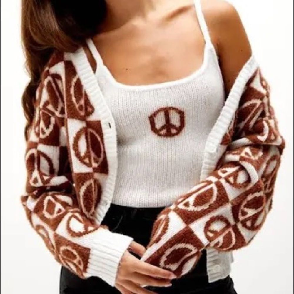 L.A. Hearts Heartbreaker Cardigan and Cami (can be sold separately) size L